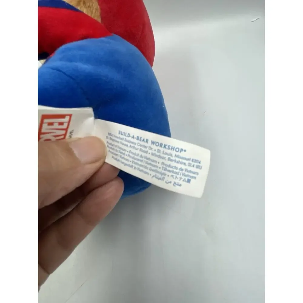 2016 Build A Bear Workshop Marvel Comics Spider Man Stuffed Plush Toy